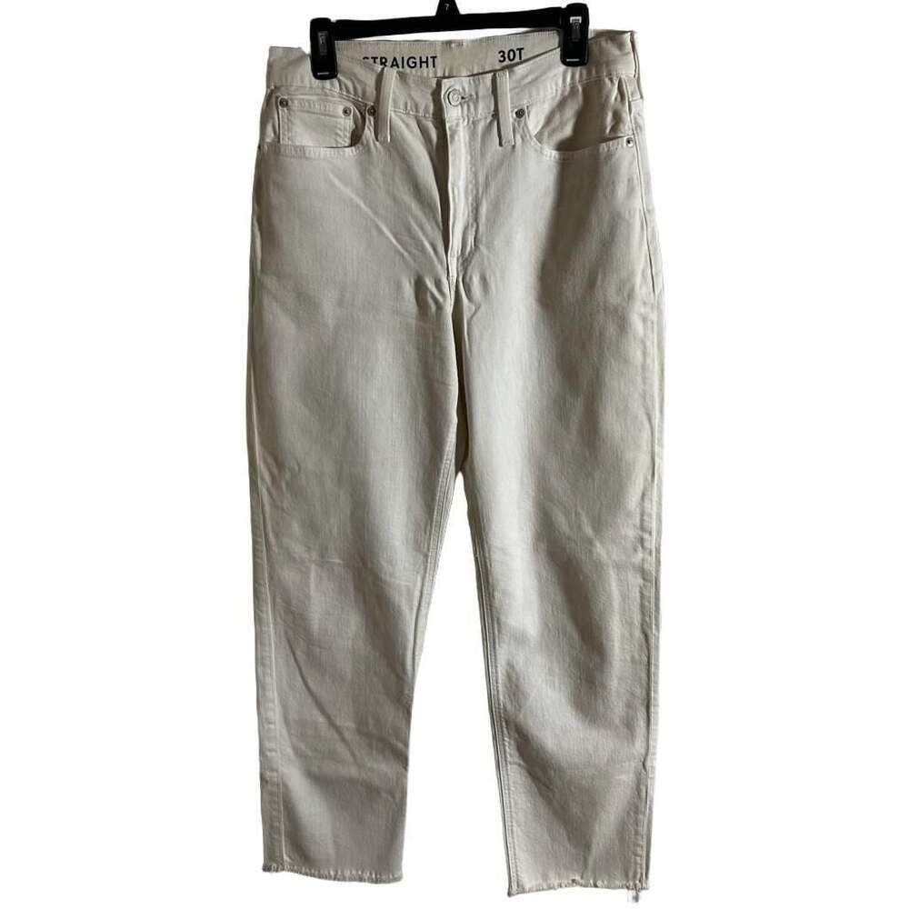 J.Crew Classic Straight Off White Jeans Size 30T